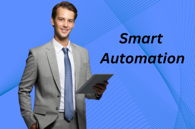 Business professional with tablet in futuristic network background